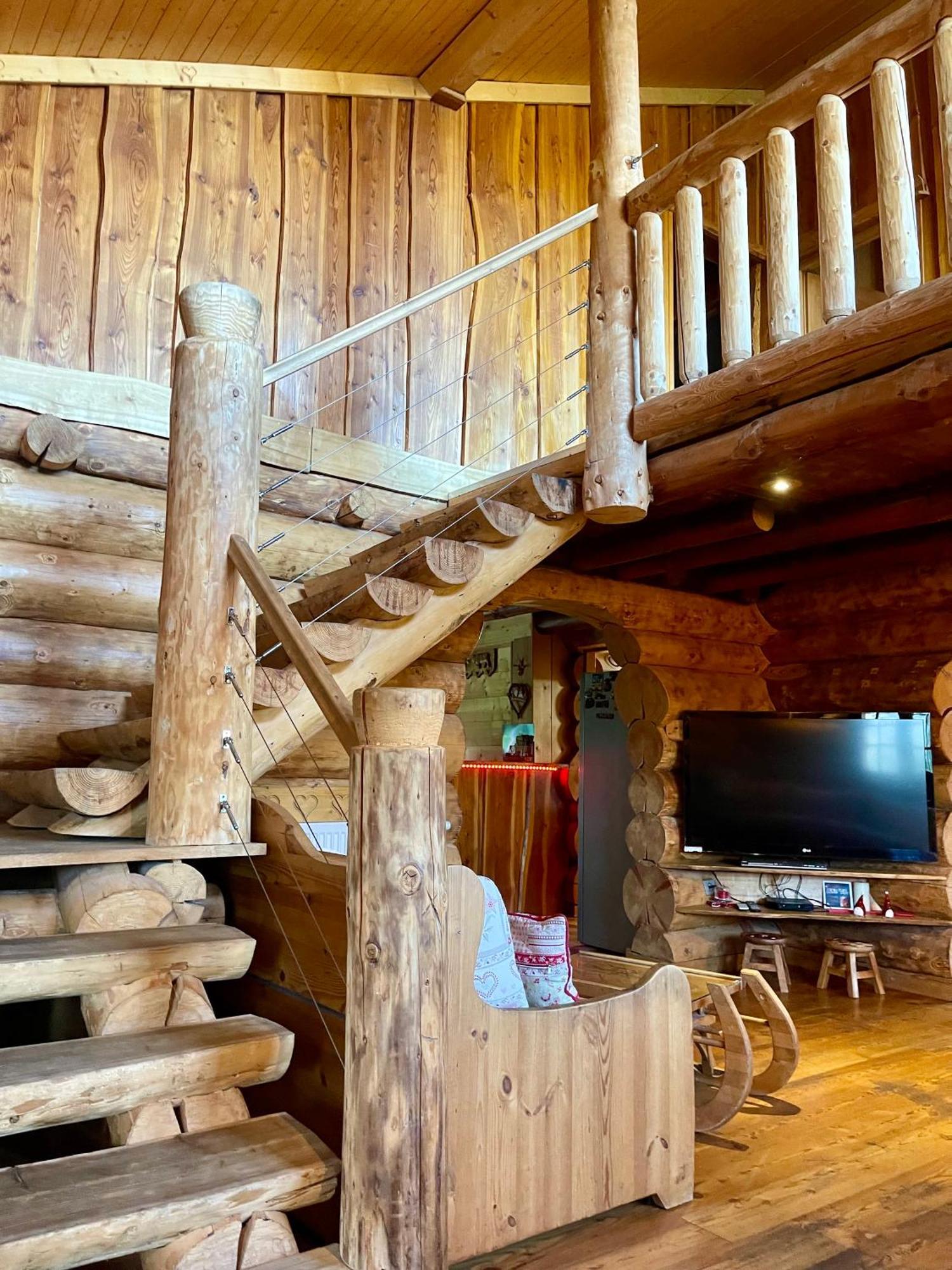לה ברסה Chalet Spa Le Royal Nathalie Mn La Rouge מראה חיצוני תמונה
